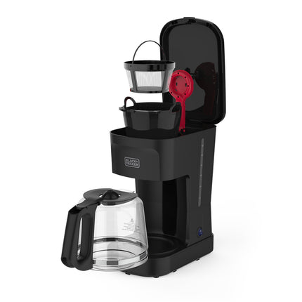 B+D Cafetera 12C Negro Mate S